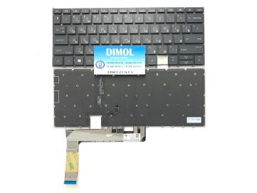 Оригинальная клавиатура для ноутбука HP EliteBook X360 1030 G7, 1030 G8 series, rus, black, подсветка