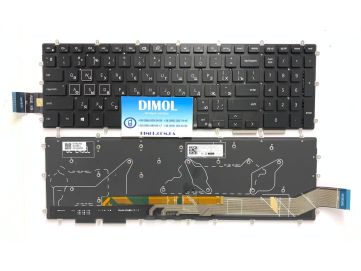 Оригинальная клавиатура для ноутбука Dell Alienware M15 R1, Alienware M17 R1 series, rus, black, RGB-подсветка 