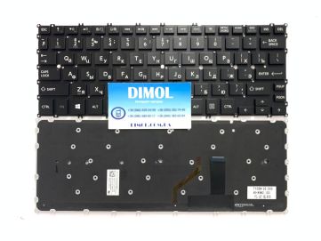 Оригинальная клавиатура для Toshiba KIRAbook 13 series, ru, black, подсветка