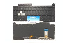 Оригинальная клавиатура для ноутбука Asus ROG Strix G15 G513, G15 G513QY, G15 G513QM, G15 G513Q series, black, ru, подсветка - RGB 