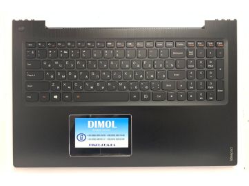 Оригинальная клавиатура для ноутбука Lenovo IdeaPad U530 rus, black, подсветка, черная передняя панель 