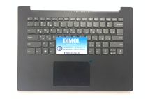 Оригинальная клавиатура для ноутбука Lenovo IdeaPad 330C-14, 330C-14IKB series, rus, gray, черная передняя панель