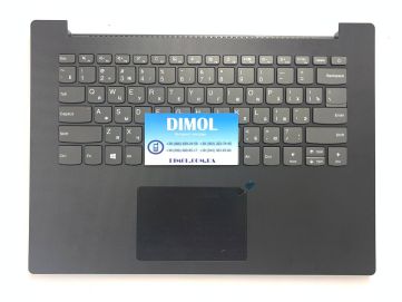 Оригинальная клавиатура для ноутбука Lenovo IdeaPad 330C-14, 330C-14IKB series, rus, gray, черная передняя панель