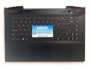 Оригинальная клавиатура для Lenovo IdeaPad Y40-70, Y40-70AM, Y40-70AT, Y40-70AT-IFI series, rus, black, черная передняя панель