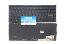 Оригинальная клавиатура для ноутбука Asus VivoBook S14 X435EA, S14 S435, S14 S435EA series, ukr, black, подсветка