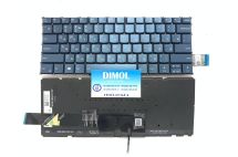 Оригинальная клавиатура для Lenovo Yoga Pro 7-14ARP8 series, ru, темно-голубой, подсветка