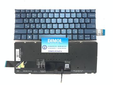 Оригинальная клавиатура для Lenovo Yoga Pro 7-14ARP8 series, ru, темно-голубой, подсветка
