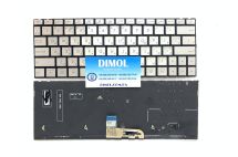 Оригинальная клавиатура для ноутбука Asus ZenBook 13 UX333FA, UX333FN series, серебристый, укр, подсветка