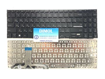 Оригинальная клавиатура для ноутбука Asus Vivobook 15 X1502, M1502, M1503 series, black, ru, под подсветку