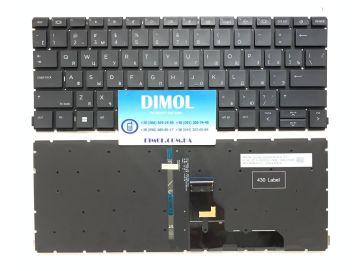 Оригинальная клавиатура для ноутбука HP ProBook 430 G8, X360 435 G7, X360 435 G8 series, rus, black, подсветка