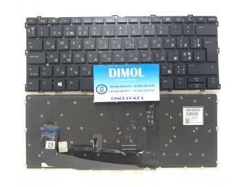 Оригинальная клавиатура для ноутбука HP EliteBook x360 1030 G2, 1030 G3 series, rus, black, подсветка, Г-образный энтер