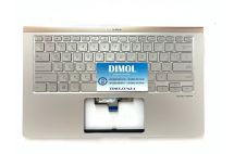 Оригинальная клавиатура для Asus ZenBook 14 UX433, UX433FN, UX433F, U4300F series, ru, серебристая, подсветка, передняя панель Icicle Silver Оригинальная клавиатура для Asus ZenBook 14 UX433, UX433FN, UX433F, U4300F series, ru, серебристая, подсветка, передняя панель Icicle Silver