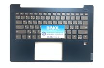Оригинальная клавиатура для Lenovo IdeaPad S540-14IWL, S540-14IML, S540-14API series, ukr, gray, подсветка, темно-синяя передняя панель