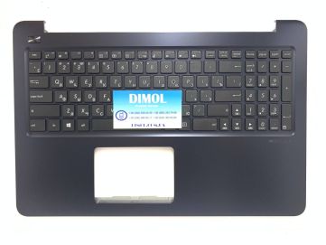 Оригинальная клавиатура для ноутбука Asus E502, E502SA, E502M, E502MA, E502S series, rus, black, черная передняя панель