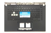 Оригинальная клавиатура для ноутбука Asus ROG Strix G15 G513Q, G513QM, G513, G513IC, G513IE, G513IH series, black, ru, подсветка - RGB, передняя панель 