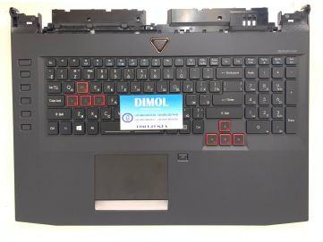 Оригинальная клавиатура для ноутбука Acer Predator 17 G9-791, G9-792, G7-793 series, ru, black, RGB-подсветка, передняя панель