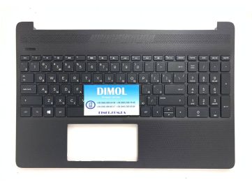 Оригинальная клавиатура для HP 15T-DY, 15-DY, 15-EF, 15Z-EF, 15S-EQ, 15S-FQ, 15S-ER, 15S-FR series, rus, black, черная передняя панель
