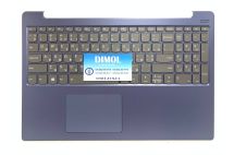 Оригинальная клавиатура для ноутбука Lenovo Ideapad 330S-15, 330S-15ISK, 330S-15IKB GTX1050 series, ua, gray, синяя передняя панель, подсветка