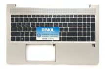 Оригинальная клавиатура для ноутбука HP Probook 450 G8, 450 G9 rus, black, подсветка, серебристая передняя панель Оригинальная клавиатура для ноутбука HP Probook 450 G8, 450 G9 rus, black, подсветка, серебристая передняя панель