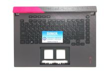 Оригинальная клавиатура для ноутбука Asus ROG Strix G15 G513IC, G513IE, G513IH, G513QC, G513QE series, black, ru, подсветка - RGB, черная передняя панель 