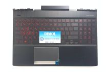 Оригинальная клавиатура для ноутбука HP Omen 15-DC series, rus, black, красная подсветка, черная передняя панель Оригинальная клавиатура для ноутбука HP Omen 15-DC series, rus, black, красная подсветка, черная передняя панель