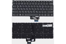 Оригинальная клавиатура для ноутбука Lenovo IdeaPad 720S-13IKB, 720S-13ARR series, rus, gray, подсветка  