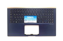 Оригинальная клавиатура для ноутбука Asus ZenBook 15 UX533, UX533F, UX533FN, UX533FD, UX533FAC series, укр, black, подсветка, синяя передняя панель