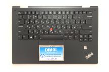 Оригинальная клавиатура для Lenovo ThinkPad X1 Yoga 2nd Gen series, ru, black, черная передняя панель, подсветка