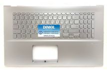 Оригинальная клавиатура для ноутбука Asus A712, D712, F712, S712, X712, K712 series, rus, silver, серебристая передняя панель