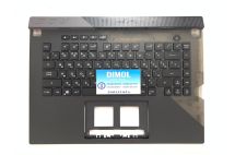 Оригинальная клавиатура для ноутбука Asus ROG Strix G533, G533QS, G513, G533QM series, ru, black, черная передняя панель, RGB - подсветка