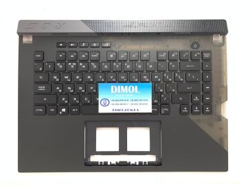 Оригинальная клавиатура для ноутбука Asus ROG Strix G533, G533QS, G513, G533QM series, ru, black, черная передняя панель, RGB - подсветка