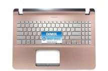 Оригинальная клавиатура для ноутбука Asus VivoBook 15 X507, X507MA, X507M, F507, R523 series, silver, розовая передняя панель