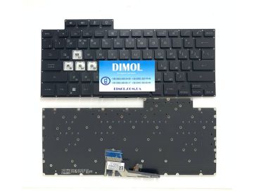 Оригинальная клавиатура для ноутбука Asus TUF Air FX516P, FX516, FX516PR, FX516PM, FA516 series, черный, rus, подсветка