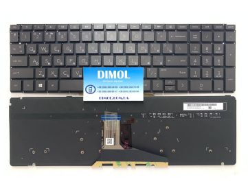 Оригинальная клавиатура для ноутбука HP Pavilion Gaming 15-CX, 15-CN, 15-CW, 15-CR, 15-CS, 15-DA, 15-DB, 15-DF, 15-CW, 15-EC, 17-BY, 17-CA, 15V G5 series, rus, коричневая, подсветка