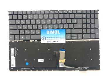 Оригинальная клавиатура для ноутбука Lenovo Yoga pro 9 16, Yoga pro 9 16IRP8, Yoga pro 16s IRP8 series, rus, gray, подсветка