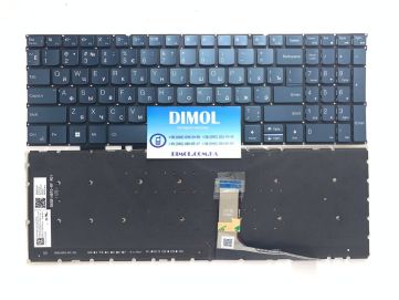 Оригинальная клавиатура для ноутбука Lenovo Yoga pro 9 16, Yoga pro 9 16IRP8, Yoga pro 16s IRP8 series, rus, темно-синий, подсветка
