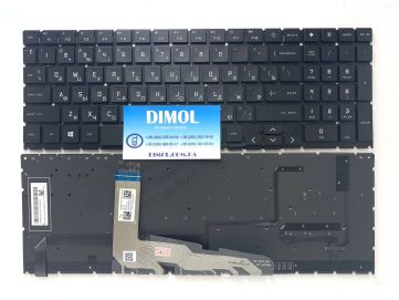 Оригинальная клавиатура для ноутбука HP Omen 15-EK, 15-EK0019NR, 15-EN, 15-EN0013DX series, ru, black, подсветка
