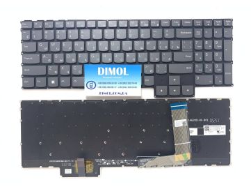 Оригинальная клавиатура для Lenovo ideapad Gaming 3-15IAH7, Gaming 3-15ARH7 series, rus, RGB - подсветка, gray