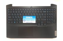 Оригинальная клавиатура для ноутбука Lenovo IdeaPad Gaming 3-15IMH05, 3-15ARH05 series, черный, ukr, подсветка синий хамелеон, черная передняя панель