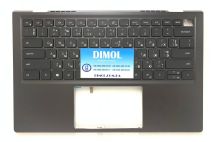 Оригинальная клавиатура для ноутбука Dell Vostro 14 5410, 14 5415 series, ukr, black, серая передняя панель, подсветка Оригинальная клавиатура для ноутбука Dell Vostro 14 5410, 14 5415 series, ukr, black, серая передняя панель, подсветка