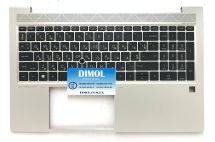Оригинальная клавиатура для ноутбука HP Elitebook 755 G7, 850 G7 series, ukr, black, подсветка, серебристая передняя панель Оригинальная клавиатура для ноутбука HP Elitebook 755 G7, 850 G7 series, ukr, black, подсветка, серебристая передняя панель