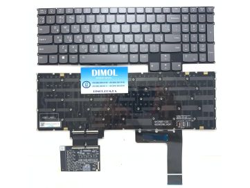 Оригинальная клавиатура для Lenovo Legion S7 16APH8, S7 16IRH8 series, ukr, gray, RGB - подсветка