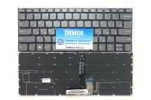 Оригинальная клавиатура для ноутбука Lenovo YOGA C930-13, YOGA 7 Pro-13IKB, YOGA C930-13IKB series, ru, gray, подсветка