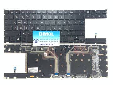 Оригинальная клавиатура для ноутбука HP OMEN X 2S 15-DG series, ru, черный, RGB - подсветка