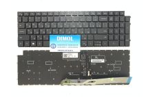 Оригинальная клавиатура для ноутбука Dell Vostro 15 3510, 3515, 3520, 3525, 5510, 5515, 5620, 5625, 7510, Latitude 3520, 3530 series, rus, black, подсветка 