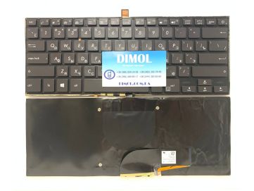 Оригинальная клавиатура для ноутбука Asus B9440U, B9440UA, B9440FA series, black, ru, подсветка