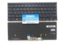 Оригинальная клавиатура для ноутбука Asus ExpertBook B9 B9450, B9 B9450F, B9 B9450FA series, black, ru, подсветка