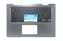 Оригинальная клавиатура для Dell Inspiron 14-5481, 14-5481 series, ukr, black, серая передняя панель