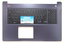 Оригинальная клавиатура для Dell G3 3579, G3 3779 series, ukr, black, подсветка, серо-голубая передняя панель