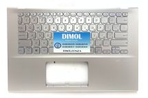 Оригинальная клавиатура для ноутбука Asus Vivobook 14 X412, X412F, X412FA, X412U, X412D, X412UA, X412UF, X412FL, X412DK series, silver, ukr, подсветка, серебристая передняя панель